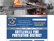 Tablet Screenshot of cottlevillefpd.org